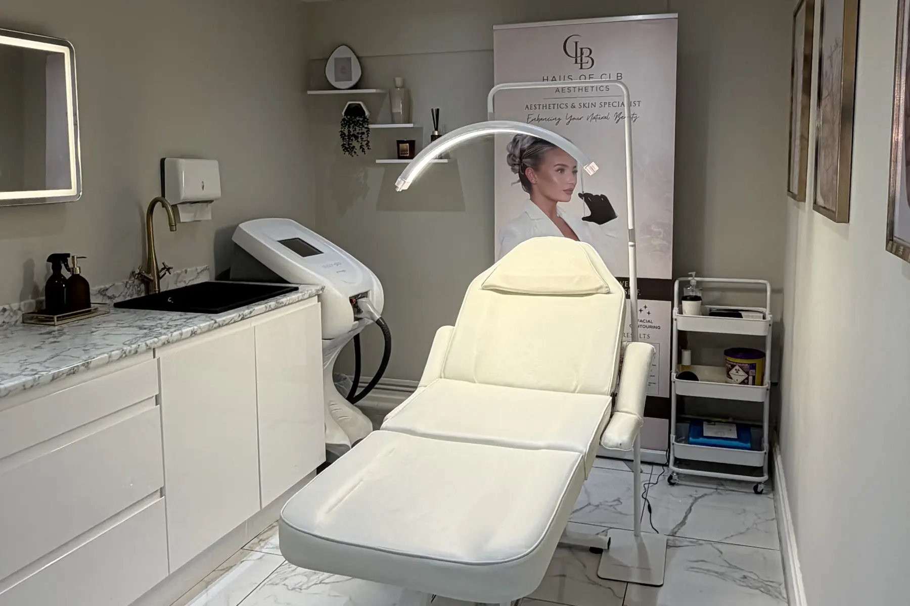 The Haus of CLB treatment room in Prestwich